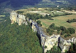 Vue aérienne du site de Larina