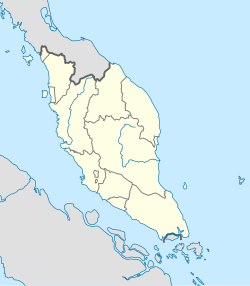 Kluang ubicada en Malasia Peninsular