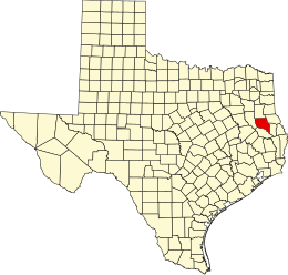 Contea di Nacogdoches – Mappa