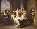 Mort de la santa, per Joszéf Molnár, 1857