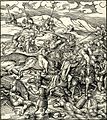 Image 11The woodcut by Leonhard Beck, from c. 1515, depicts the Battle of Krbava Field between the Army of Croatian nobility and Ottoman akinjis. (from History of Croatia)