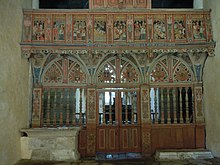 Jubé de la chapelle Saint-Nicolas à Priziac