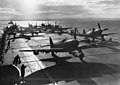 Image 85Fairey Firefly aircraft on board HMAS Sydney off Korea, during the Korean War. (from History of the Royal Australian Navy)