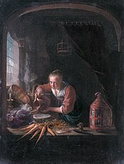 Woman Pouring Water into a Jar, from 1655 until 1665, Louvre