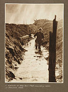 A trench in the low flat country near La Bassee Ville (3007144955).jpg