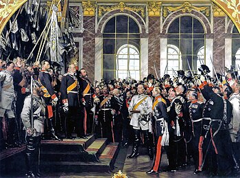 Reichsgründung im Spiegelsaal von Schloss Versailles