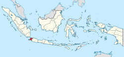 Lokasi Provinsi Banten i Indonesia