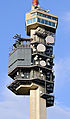 Asymmetrische Polygonalstruktur beim Fernsehturm St. Chrischona