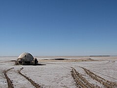 Chott el Djerid diente als Drehort für die Außenaufnahmen von Lukes Zuhause.