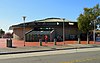 The circular headhouse of North Berkeley station, 2018