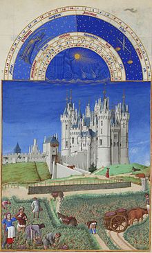 Les Très Riches Heures du duc de Berry neva, gan Limburg baroye berikye, moni 1410-1416