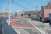 2022年3月に供用開始した駅前広場（2022年6月）