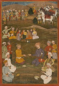 Unknown Shah Abbas the Great receiving the Mughal ambassador Khan’Alam