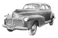 US-Army standard-car: Chevrolet Fleetline, Sedan, 5-Pass., 4x2 (1943).