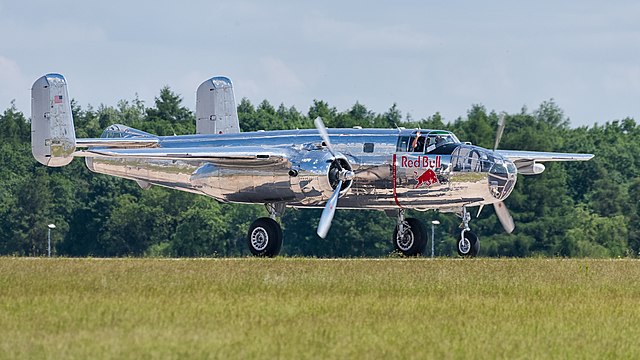 The Flying Bulls North American B-25J Mitchell (reg. N6123C, cn 108-47647) at ILA Berlin Air Show 2016.