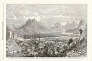 "The Queen's View, Lake of Lucerne, from the Pension Wallis by Collingwood Smith", from The Illustrated London News, 1869