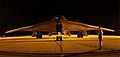 B-2 parked at night