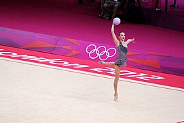 Ganna Rizatdinova 2012 Olympics ball.jpg