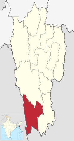 Location in Mizoram