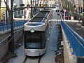 Tramway à l'entrée du tunnel Noailles.