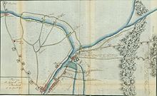 Plan of the Battle of Bound Brook by Johann von Ewald