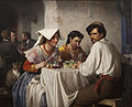 Carl Bloch, Fra et romersk osteria, 1866, Statens Museum for Kunst