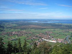 Skyline of Grassau