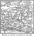 Historical map of the campaign by Hochkirch (14.10.1758)