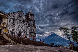 Daraga Church with Mayon Volcano in the background