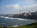 Rumeli Feneri ve Rumelifeneri Köyü'nün görünümü