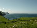 La isla desde Torr Head con Fair Head a la izquierda