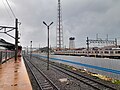 Area Stasiun Rangkasbitung yang sedang direnovasi.