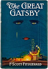 The cover of 1925 book The Great Gatsby