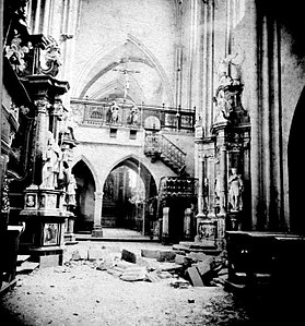 Demolished floor of Cathedral