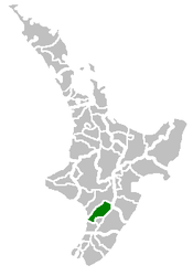 Distretto di Manawatu – Mappa