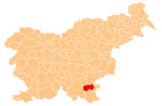 The location of the Municipality of Semič