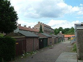 Achterzijde van Honthorststraat (Burghplan)