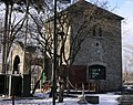 Cave of the Winds elevator building in winter