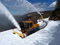 Déneigement de la route des Crêtes