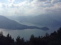 Panoramic view of Lake Como from San Pietro in Ortanella.