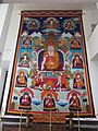 Applikert thangka i Bhutan tekstilmuseum