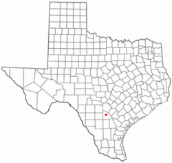 Location of Jourdanton, Texas