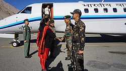 Minister of Defence Nirmala Sitharaman at Thoise in 2017