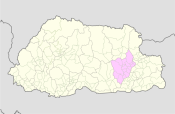 Location of Narang Gewog