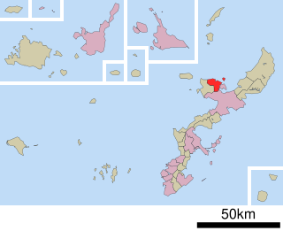 今帰仁村位置図