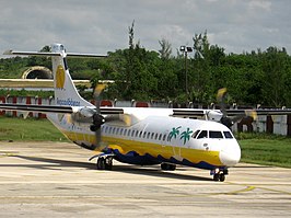 Een ATR 72 van Aerocaribbean.