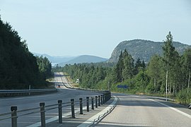 E4 södergående vid Skuleberget, Docksta