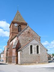 Derrière de l'église Saint-Rémi de Guillon.