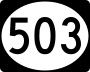 Mississippi Highway 503 marker