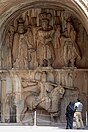 A rock relief at Taq Bostan